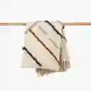 Manta Boho Algodón Beige