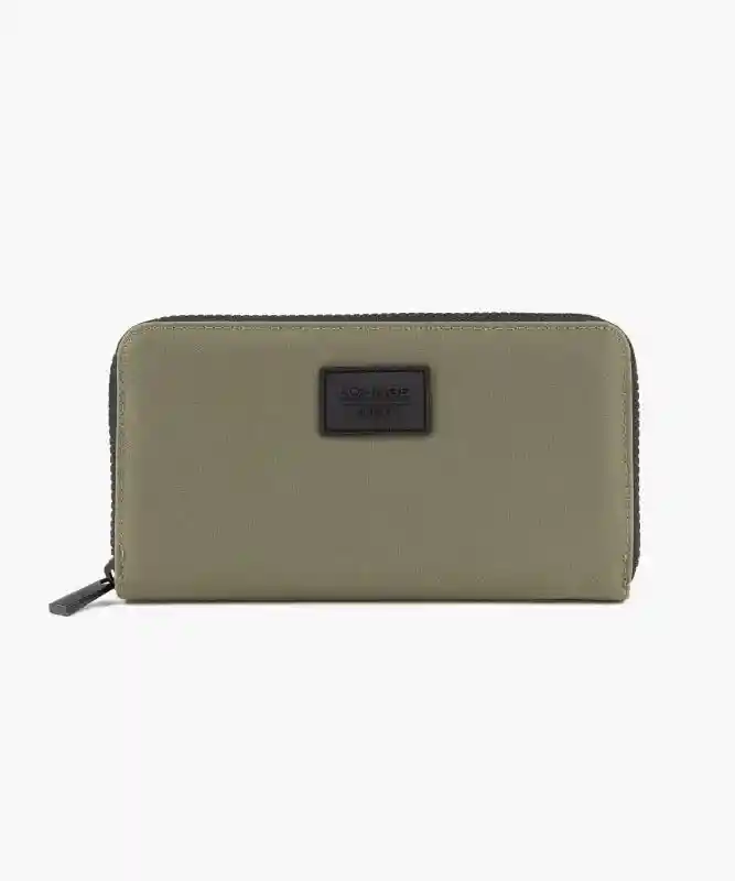 Billetera Nylon Grande Verde Musgo