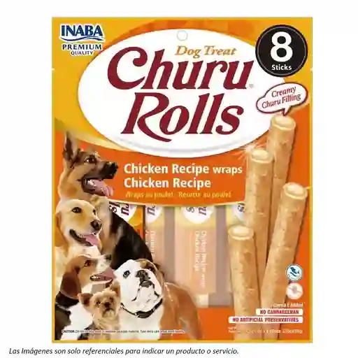 Dog Churu Rolls Sabor Pollo 96g
