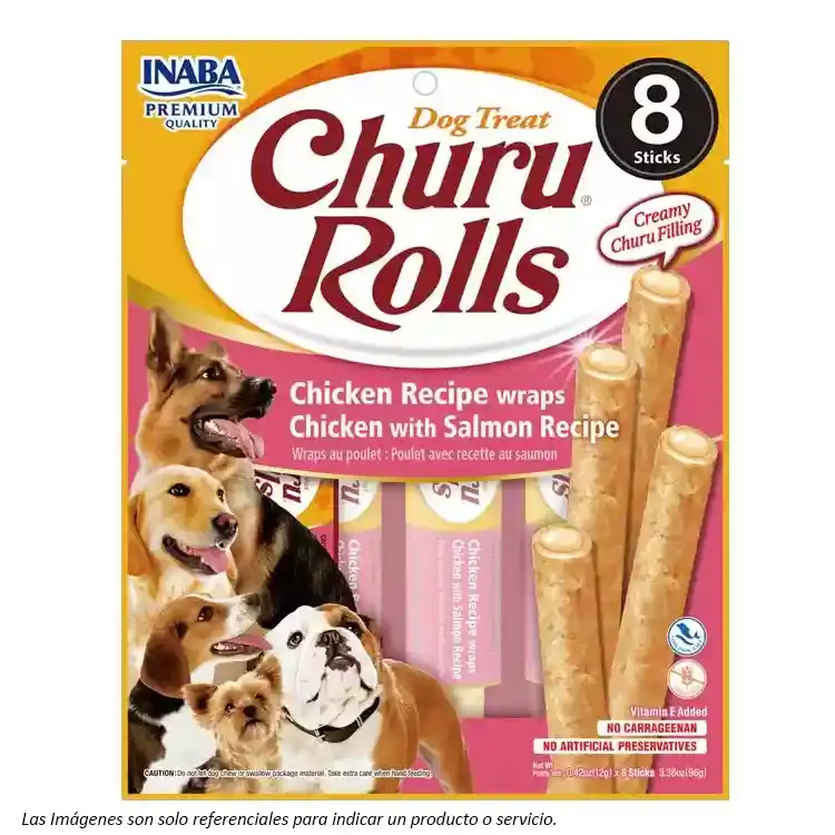Dog Churu Rolls Sabor Salmón 96g