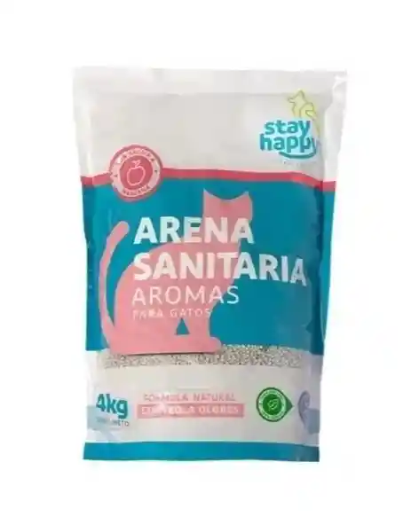 Arena Ultra Aglutinante Para Gatos 4kg Control Olores Manzana