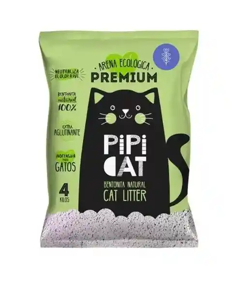 Arena Aglutinante Para Gatos 4kg Control Olores Pipicat Lavanda