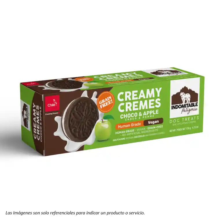 Indomitable - Galletas Creamy Rellenas Choco Manzana 120g