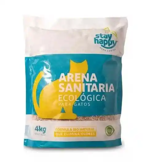 Arena Ecológica Sanitaria 4kg Gato + Hamster + Cuy + Conejo