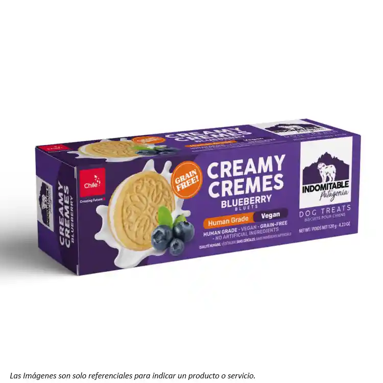 Indomitable - Galletas Creamy Rellenas Vainilla Arándanos 120g