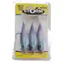 Señuelos Soft Storm Purple Shad 11cms X3unidades Sinking