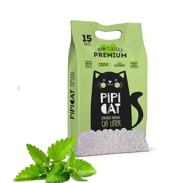 Pipicat - Arena Sanitaria Extraglutinante - 15 Kg Menta