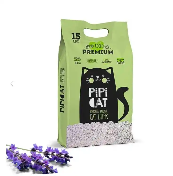 Pipicat - Arena Sanitaria Extraglutinante - 15 Kg Lavanda