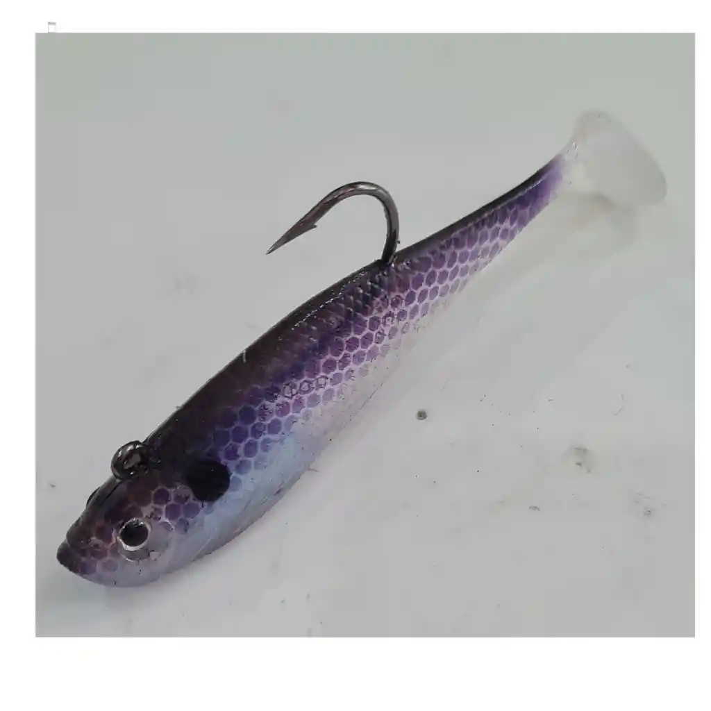 Señuelos Soft Storm Purple Shad 11cms X3unidades Sinking