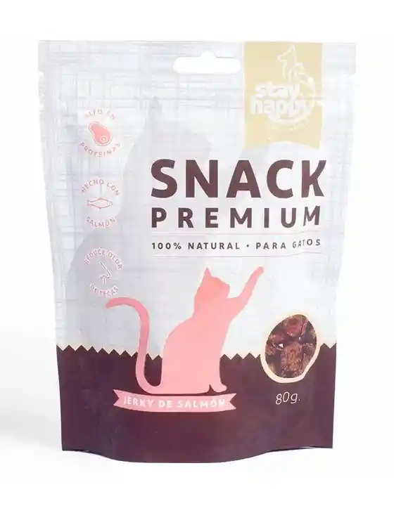 Snack Gatos Trozos De Salmon 100% Natural