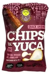 Chips De Yuca Con Sal Rosada Del Himalaya 50g
