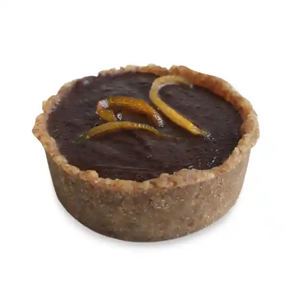 Pie Chocolate Naranja Confitada Vegano