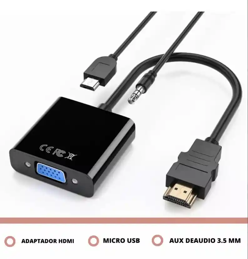 Adaptador De Hdmi A Vga