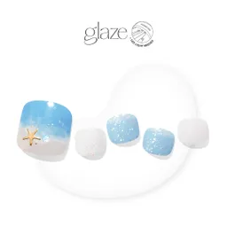 Uñas Glaze Pedi – Blue Starfish