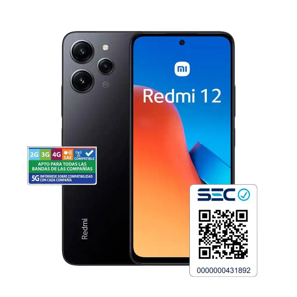Xiaomi Redmi 12 8gb/256gb Negro