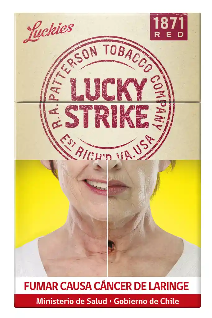 Lucky Strike Patterson Rojo (20 Unidad)