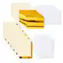 Joy Set 12 Tarjetas A2 Crema, 12 Sobres, 12 Ins Oro Metalico