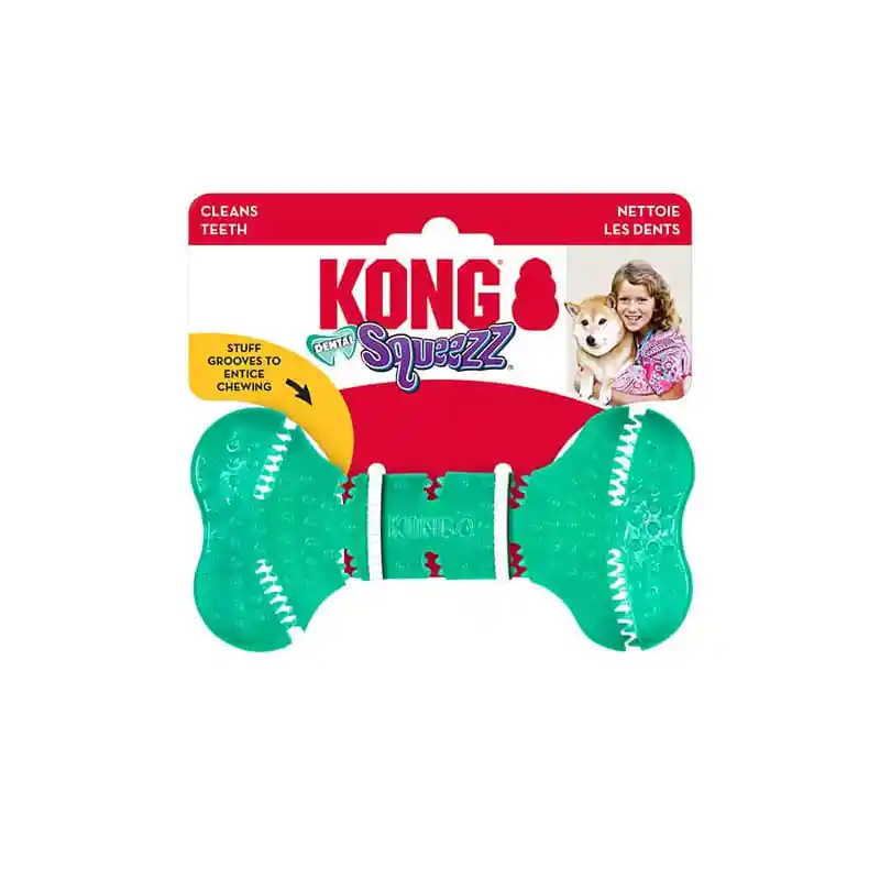 Kong Squeezz Dental - Hueso