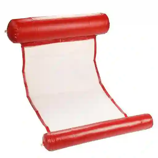 Silla Cama Inflable Para Piscina 112cm Roja