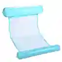 Silla Cama Inflable Para Piscina 112cm Celeste