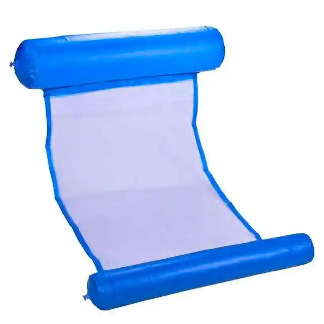 Silla Cama Inflable Para Piscina 112cm Azul