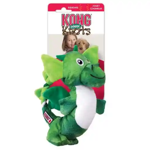 Kong Knots Dragon Verde Juguete Perro