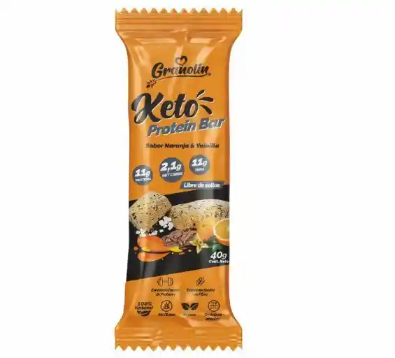 Barra Keto Protein Naranja - 1 Barrita Individual