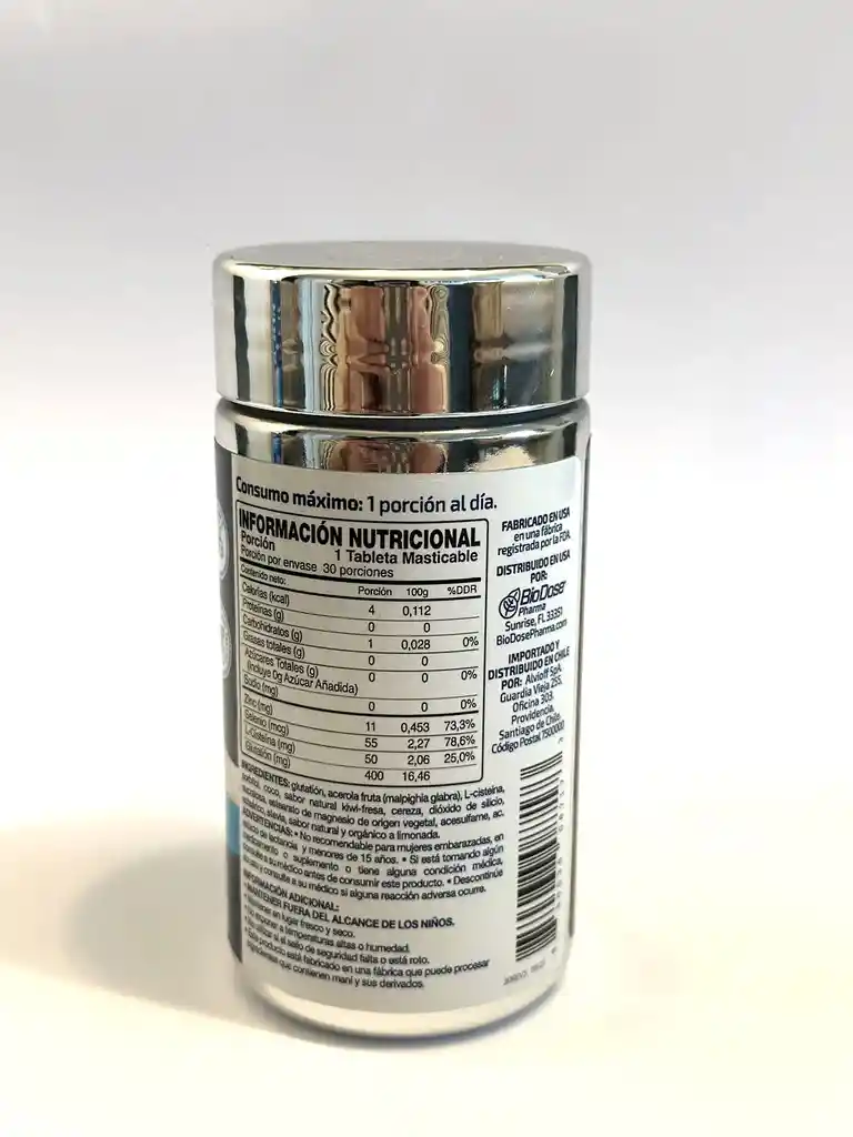 Glutactive Blue Glutation Suplemento Para Deportistas 30 Tabletas