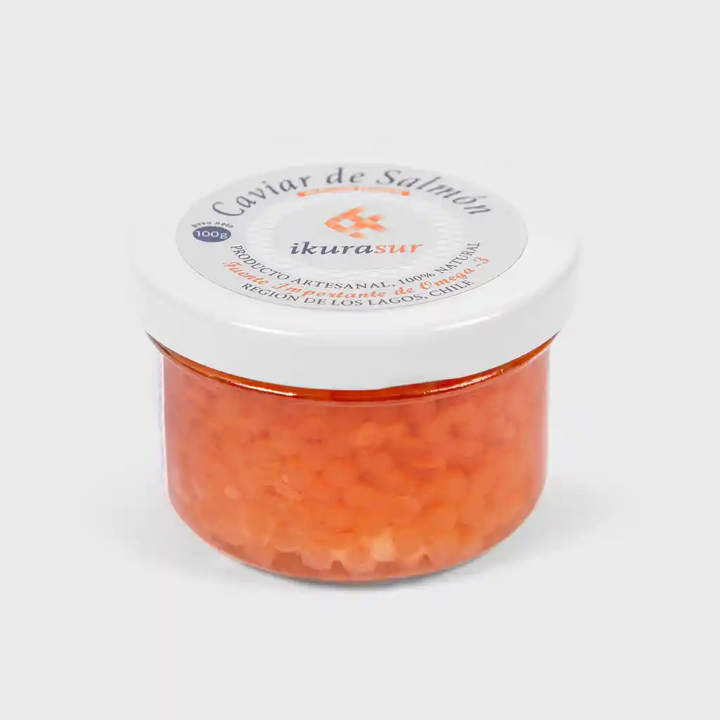Caviar De Salmón Atlántico. Frasco De 100 Grs. Calidad Premium.