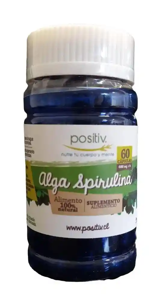 Alga Spirulina Positiv 60 Capsulas