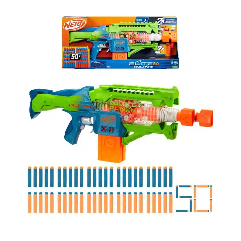 Lanzador Nerf Elite 2.0 Double Punch|