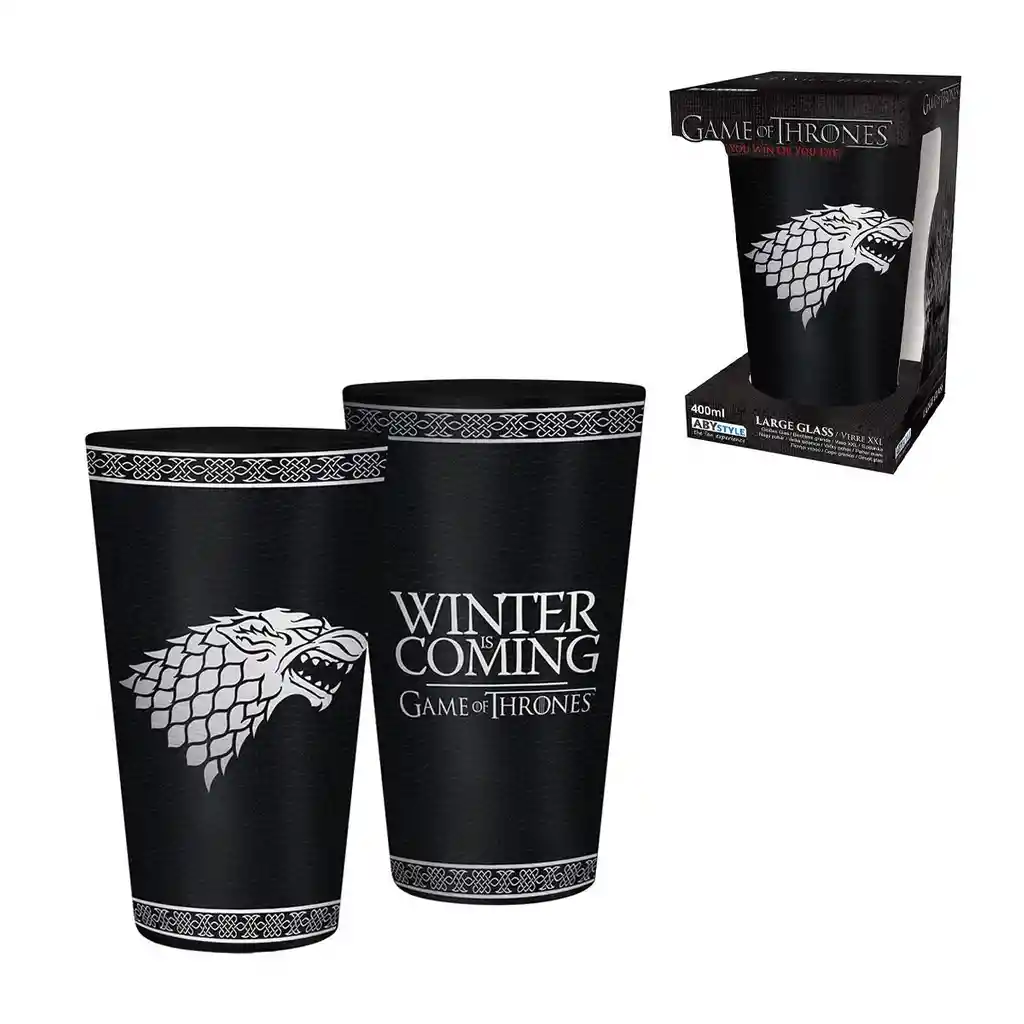 Vaso Grande 400ml Stark Juego De Tronos