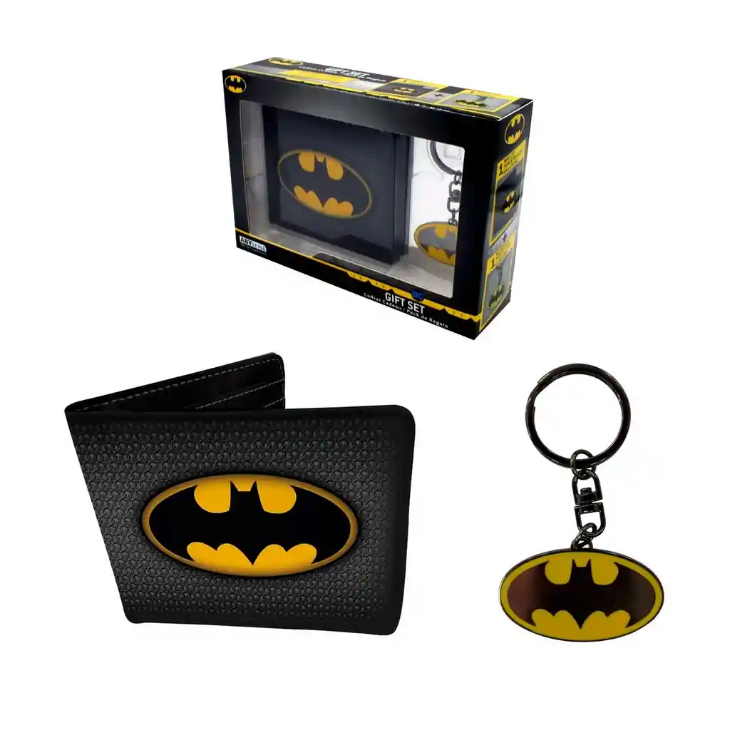 Set Billetera Y Llavero Batman Dc Comics