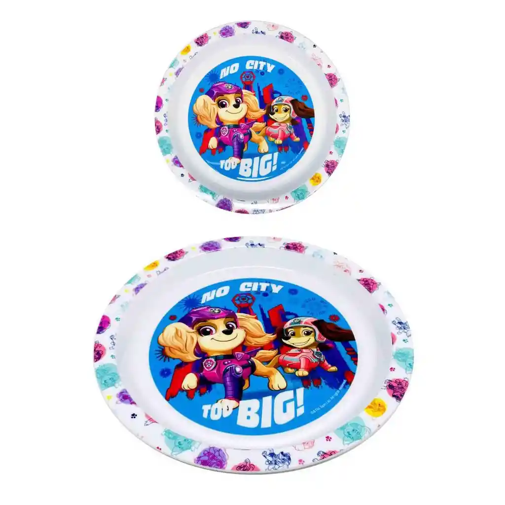 Plato Apto Microondas Paw Patrol Niña