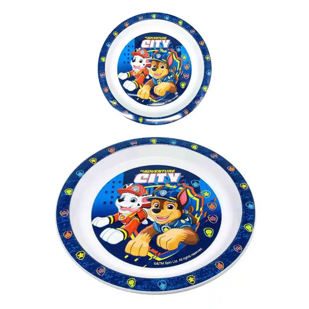 Plato Apto Microondas Paw Patrol Niño