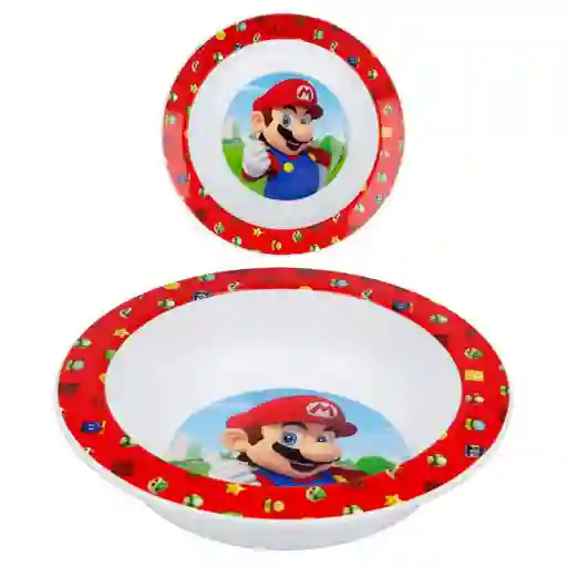 Bowl Infantil Apto Microondas Super Mario