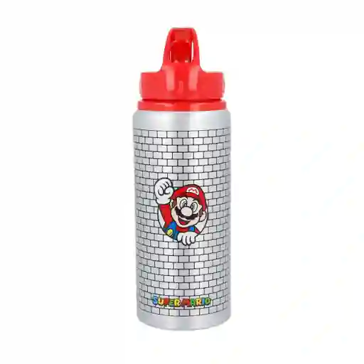 Botella Juvenil Aluminio Super Mario