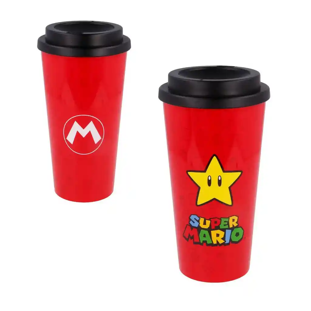 Mug Café Doble Pared Super Mario
