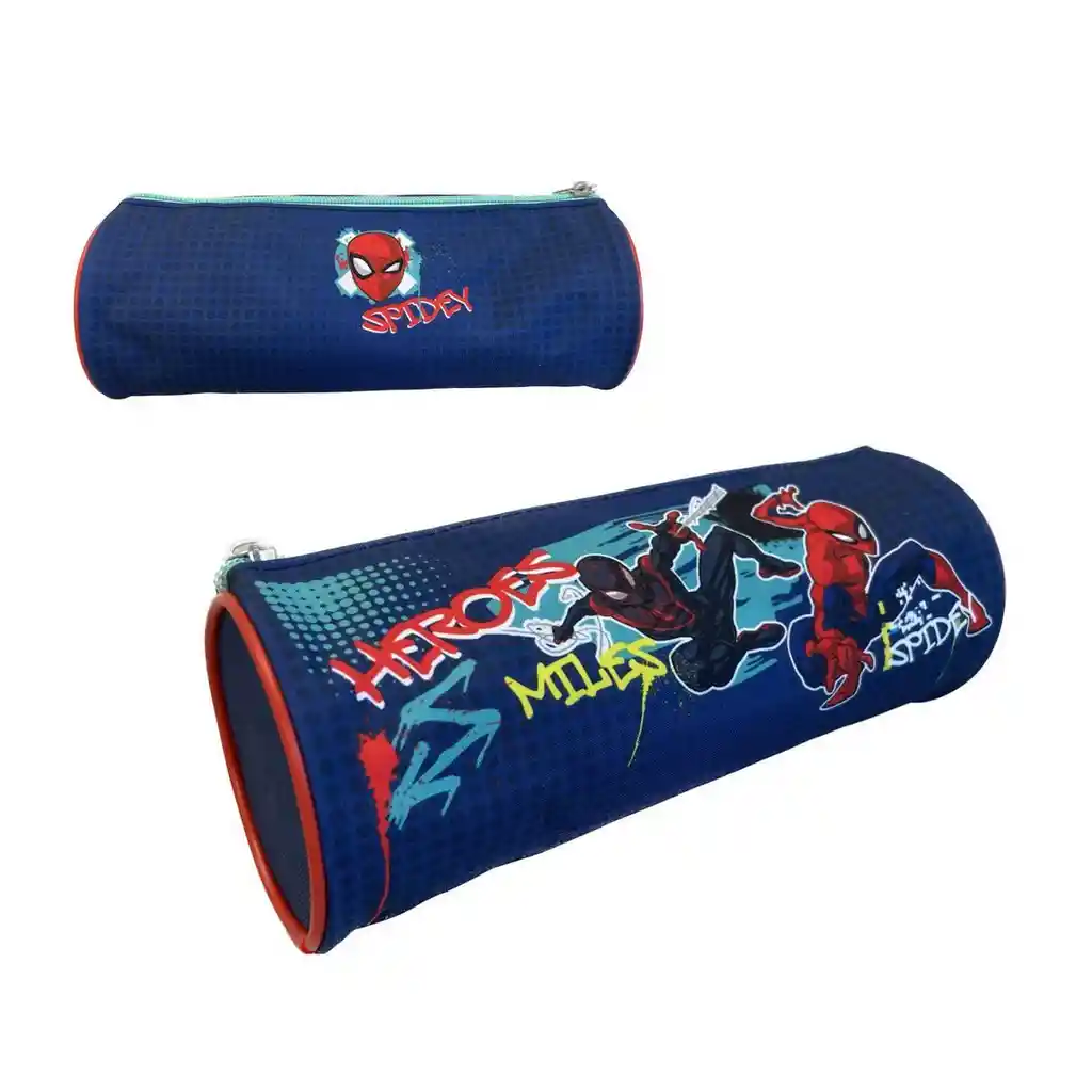 Estuche Infantil Cilindro Spiderman