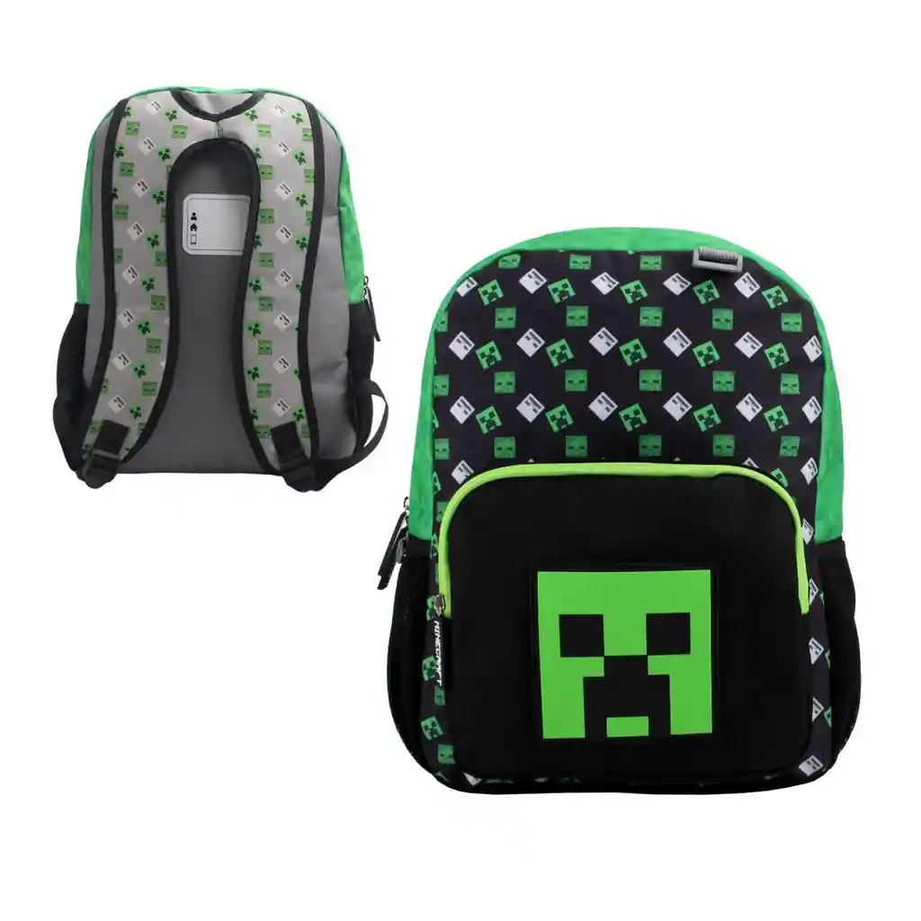 Mochila Juvenil Minecraft Rubber