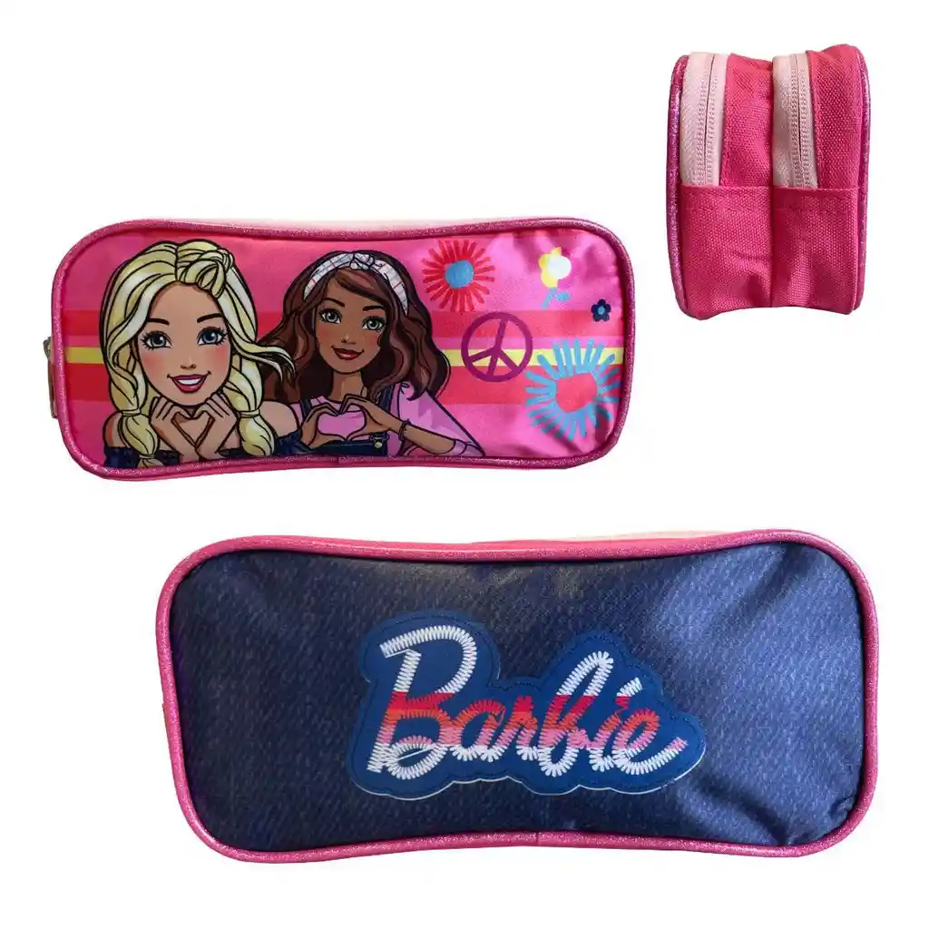 Estuche Satin Doble Cierre Barbie Hippie