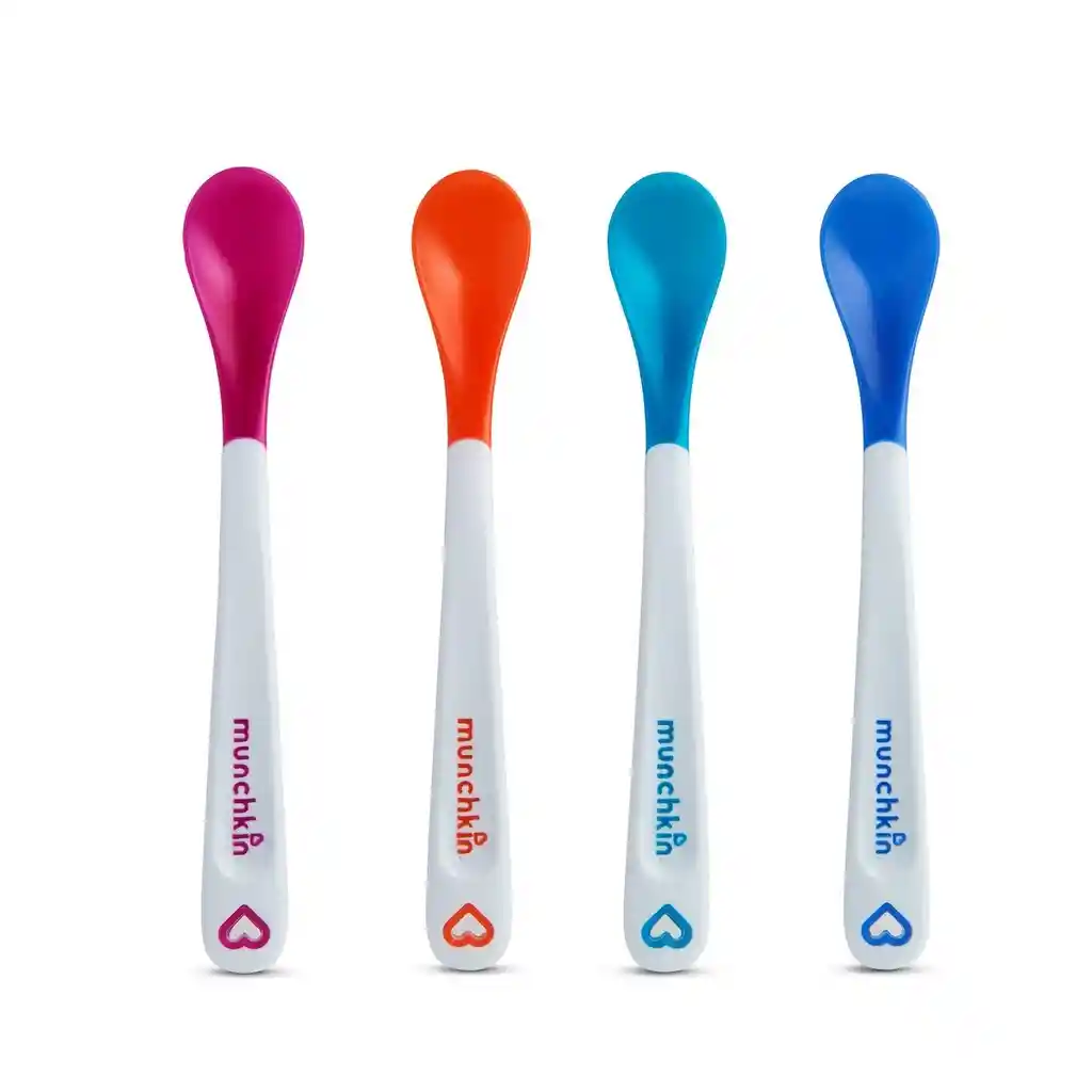 Set De 4 Cucharas C/sensor De Temperatura Munchkin