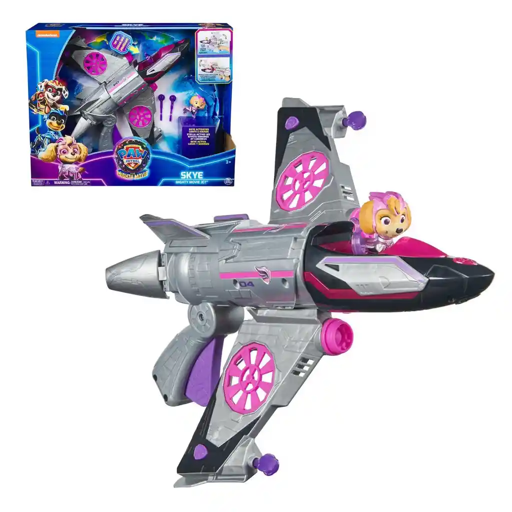 Paw Patrol Mighty Jet Skye Luz Y Sonido