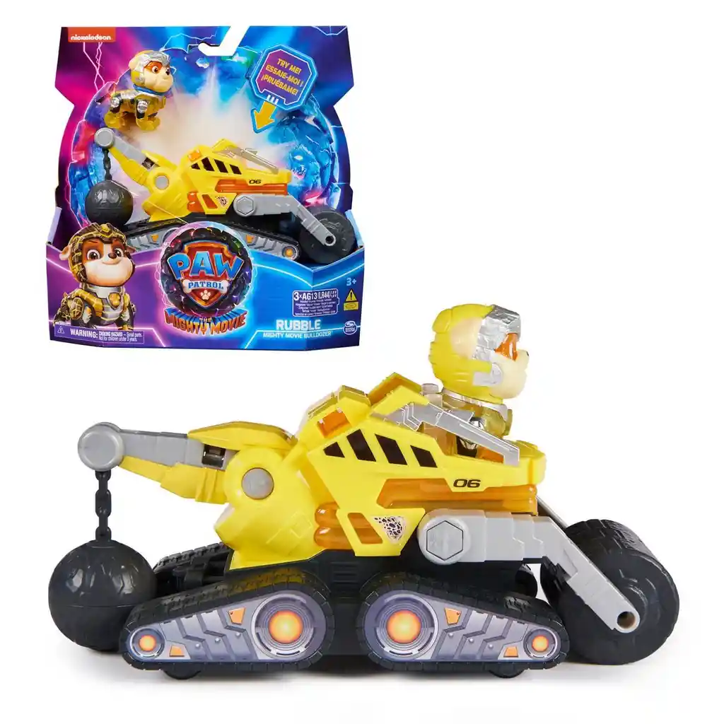 Paw Patrol Mighty Vehiculo Película - Rubble