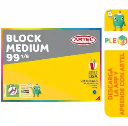 Block Medium 99 1/8 20 Hojas