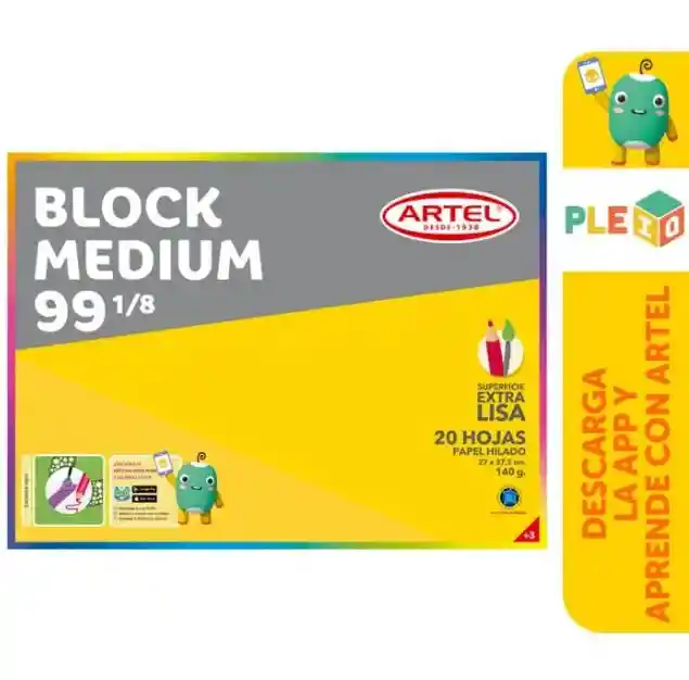 Block Medium 99 1/8 20 Hojas