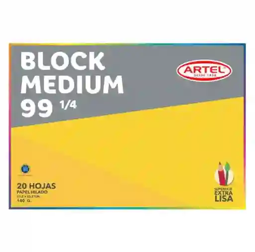 Block Medium 99 1/4 20 Hojas Artel