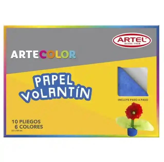 Estuche Artecolor Papel Volantín