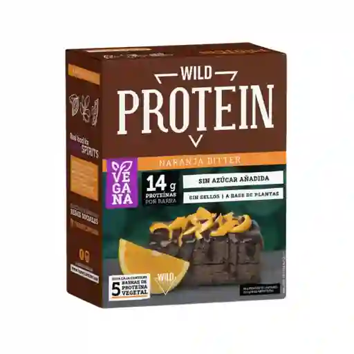 Wild Protein Wildfood Barra De Proteinavegan Naranja Bitter