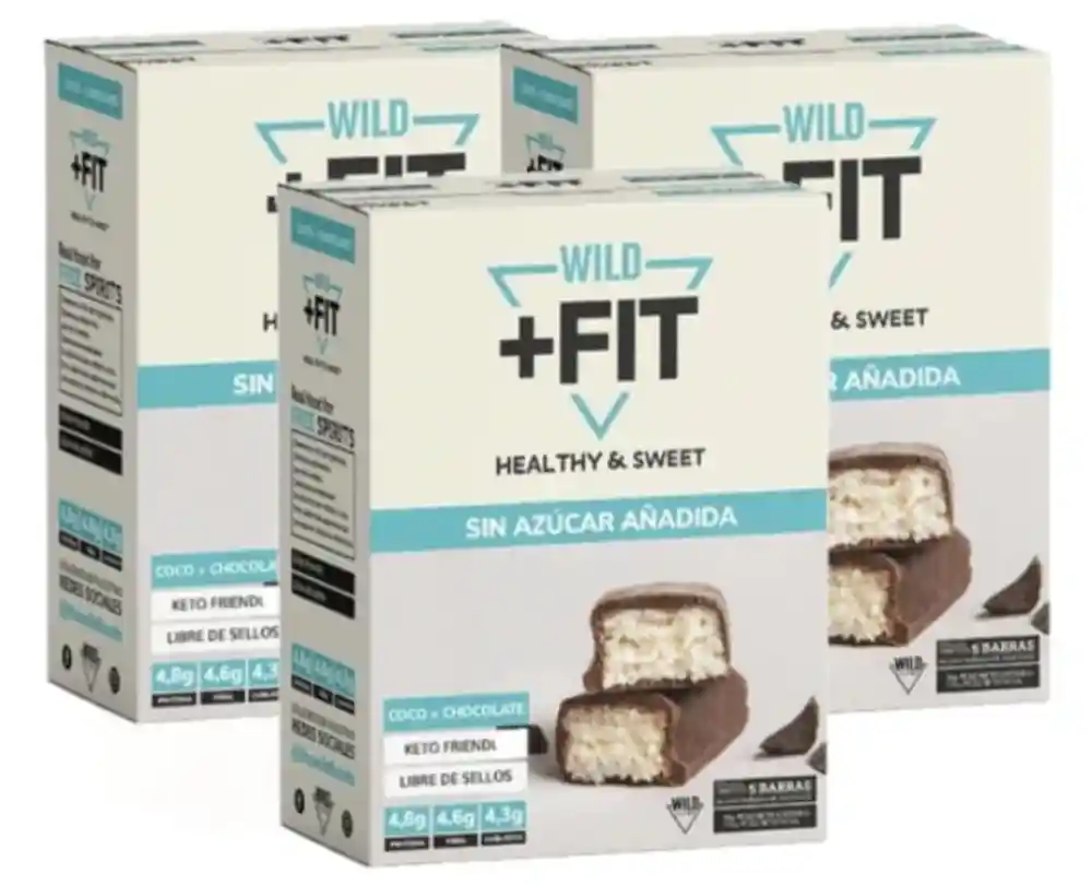 Wild Fit - Wild Fit 15 Barras - Pack 3 Cajas De 5 Unid